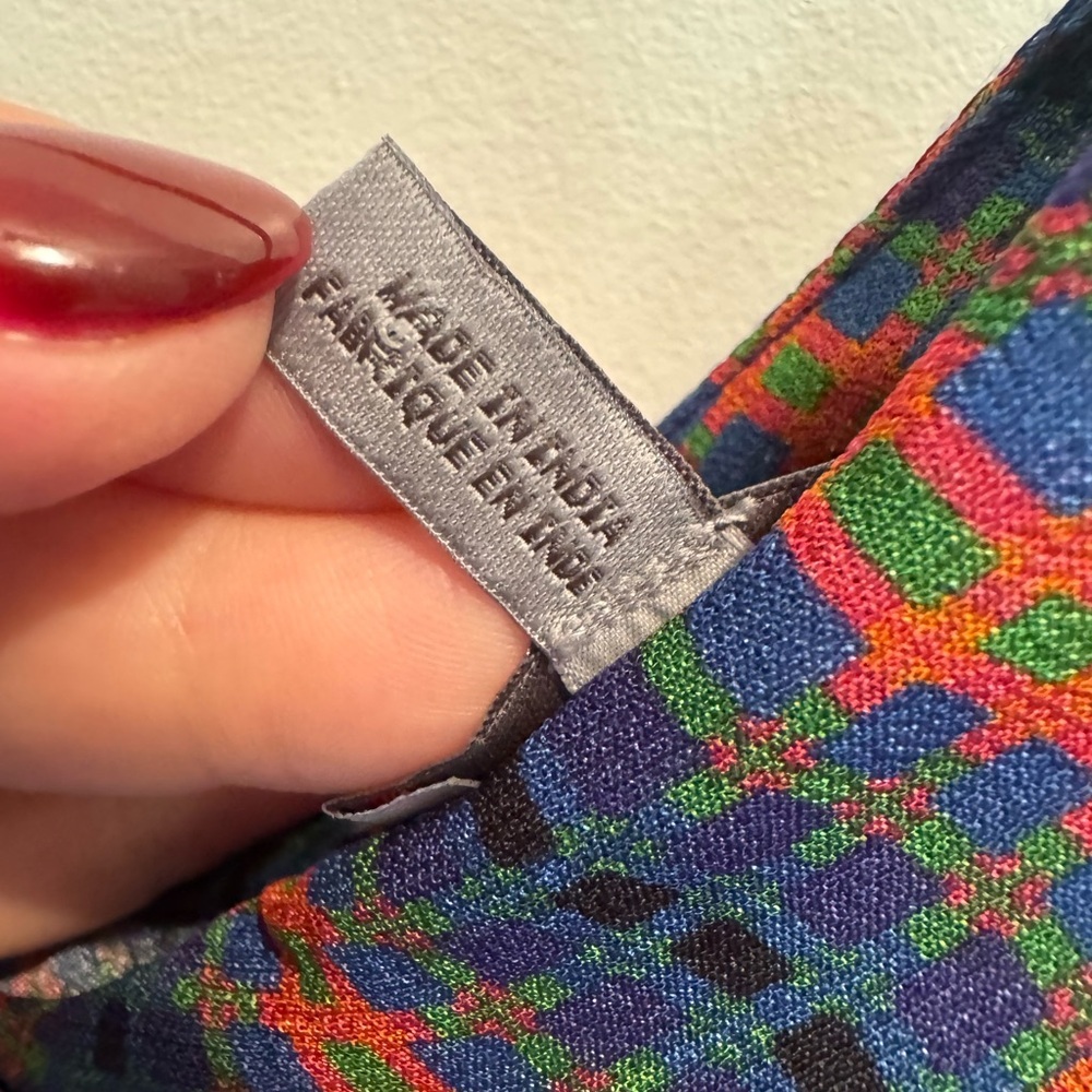 Anthropologie Conditions Apply Multicolor Striped Blouse, Small - Picture 3 of 8